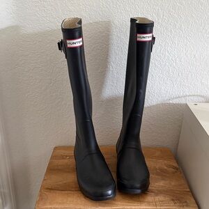 Hunter Classic Black Rain Boots women 9